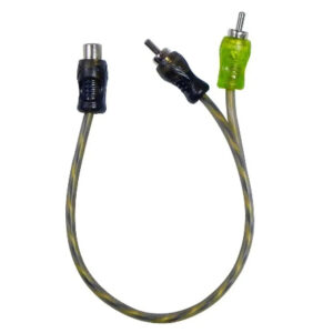 Cabo Rca Y Technoise Injetado Anti Ruido 2 Machos 1 Femea Som