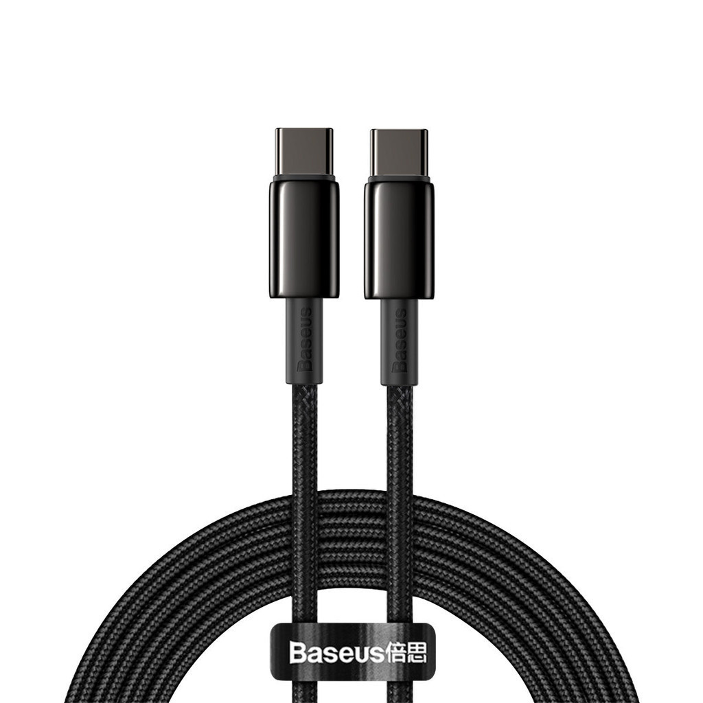 Cabo Turbo 100w Baseus Tungsten Gold 2 metros iPhone Android Xiaomi