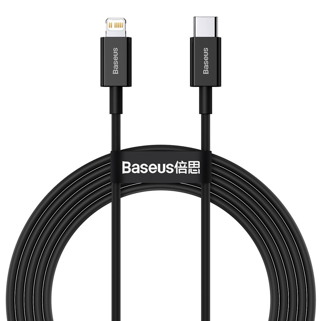 Cabo Turbo iPhone 20w Tipo-c Lightning Baseus 2m
