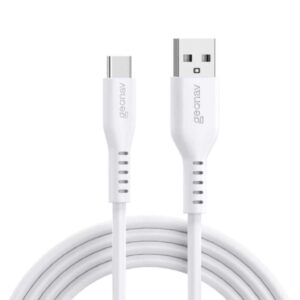 Cabo Usb-A para 2.0 em Silicone 1,5m Branco Geonav ESC05SWT