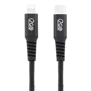 Cabo Usb-C para Lightning i2GO iPhone 5 até 14 Reforçado Certificado