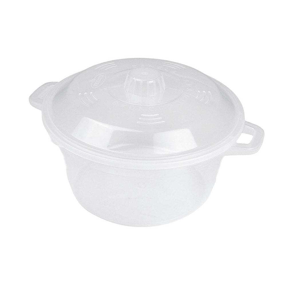 Cacarola Micro-Ondas Transparente 2,6L para Uso Doméstico Casa — Eletroportáteis