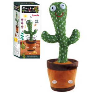 Cacto Dançante Recarregável USB Divertido Pelúcia Interativa Infantil