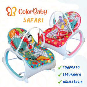 Cadeira de Descanso e Balanço Safari para Bebê Música, Vibração