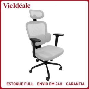 Cadeira de Escritório Ergonômica Vie idéale Gamer Mesh Apoio Lombar