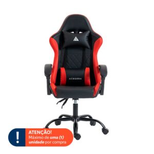 Cadeira Gamer Acegeek Mordor, Preto e Vermelho