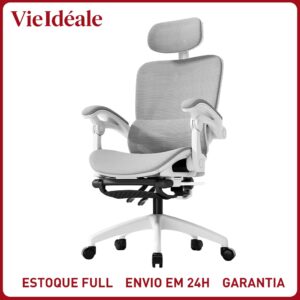 Cadeira Gamer Ergonômica Premium: Apoio Cabeça 3D Lombar 2D