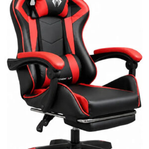 Cadeira Gamer Ergonômica Python Fly Vermelha Altura Ajustável 150kg