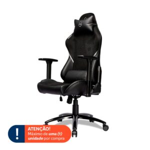 Cadeira Gamer Mancer Tyr C, Espuma Moldada, Braco 3D, Preto e Cinza