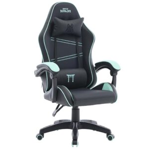 Cadeira Gamer Ninja Yako, Reclinável, Preta e Verde