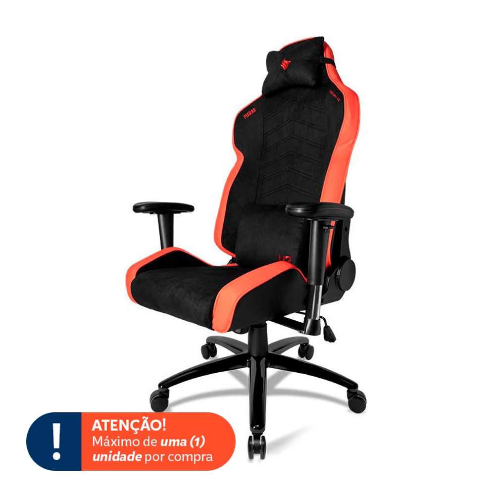 Cadeira Gamer Pichau Donek V2, Preto e Vermelho — Games