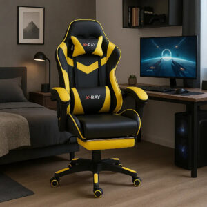 Cadeira Gamer Profissional Reclinável Apoio De Pés X-ray Top Cor