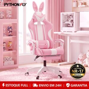 Cadeira Gamer Reclinável Ergonômica Base Giratória Cadeira Gamer