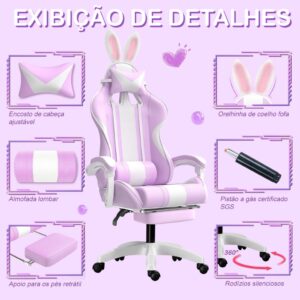 Cadeira Gamer Roxa com Almofadas Cervical Lombar Conforto Ergonômico em oferta — Shopee, 77% de desconto Cadeira Gamer Roxa com Almofadas Cervical Lombar Conforto Ergonômico em oferta — Shopee, 77% de desconto