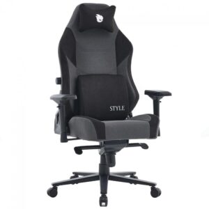 Cadeira Gamer Terabyte New Style, Reclinável, 4D, Tecido, Cinza e