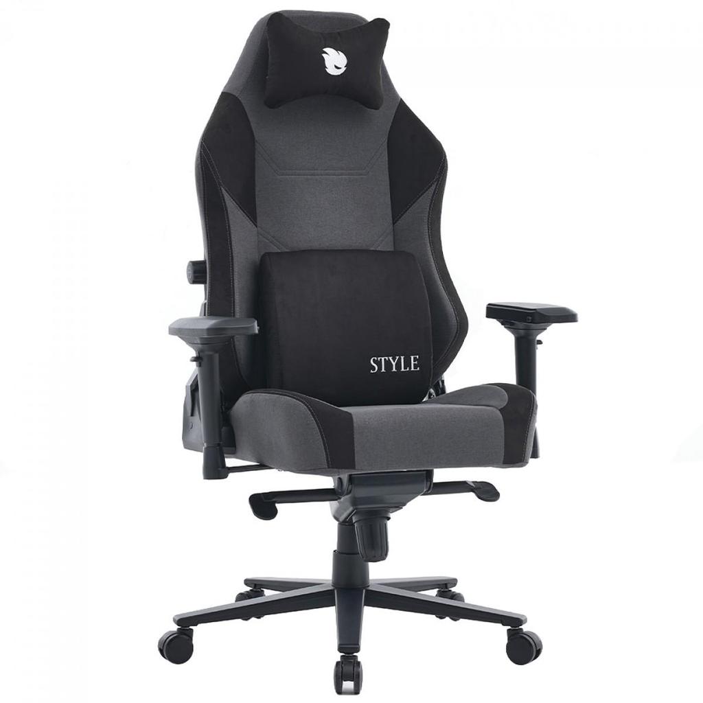 Cadeira Gamer Terabyte New Style, Reclinável, 4D, Tecido, Cinza e