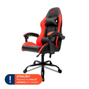 Cadeira Gamer Tgt Heron, Preta e Vermelha