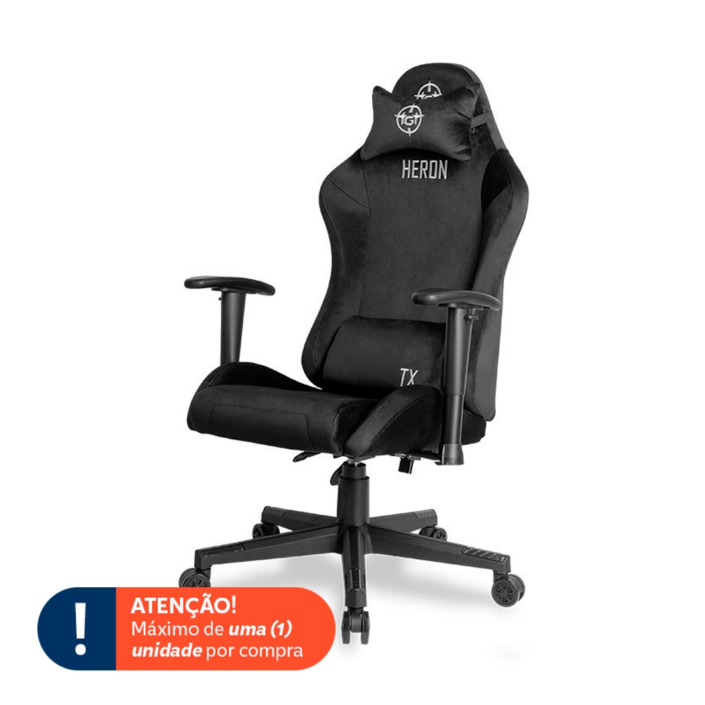 Cadeira Gamer Tgt Heron TX Tecido, Preto — Games