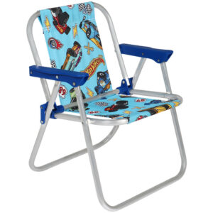Cadeira Infantil em Alumínio Hot Wheels Azul Bel