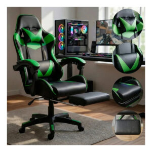 Cadeira Presidente Gamer Ergonomica Reclinável e Apoio dos Pés Cor