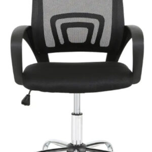Cadeira Secretaria Base Cromada Tela Mesh