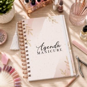 Caderneta Agendamento Manicure Caderno Agenda Nail Designer 365 Dias