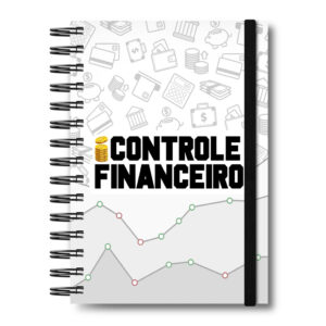 Caderneta Controle Financeiro Preto e Branco Dados Caderno Anotações