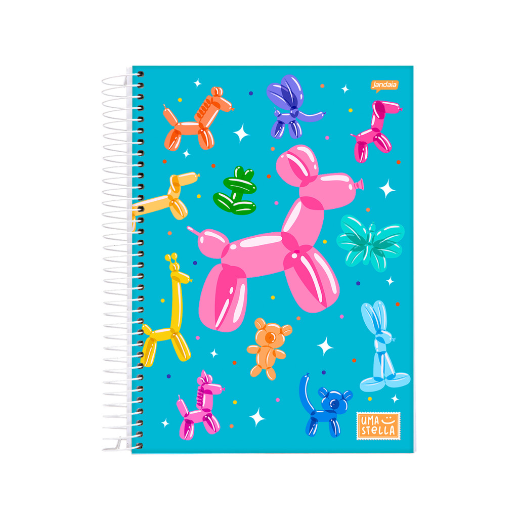 Caderno 20 Matéria Universitario Feminino 320 Folhas Stella Jandaia