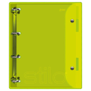 Caderno Argolado 200fl Verde Neon Cristal Stilo