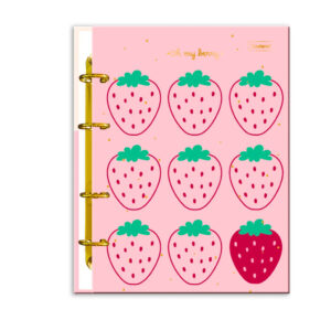 Caderno Argolado Colegial 80fls Oh My Berry Cadersil Capa:Rosa