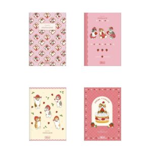 Caderno brochura capa dura 1 4 80 folhas Mofusand Tilibra