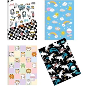 Caderno Brochurão 80fls CD Tilibra Spice Sem Pauta Kit C 5un