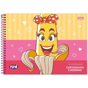 Caderno Cartografia e Desenho Milimetrado Grande 20×27,5cm Espiral 80
