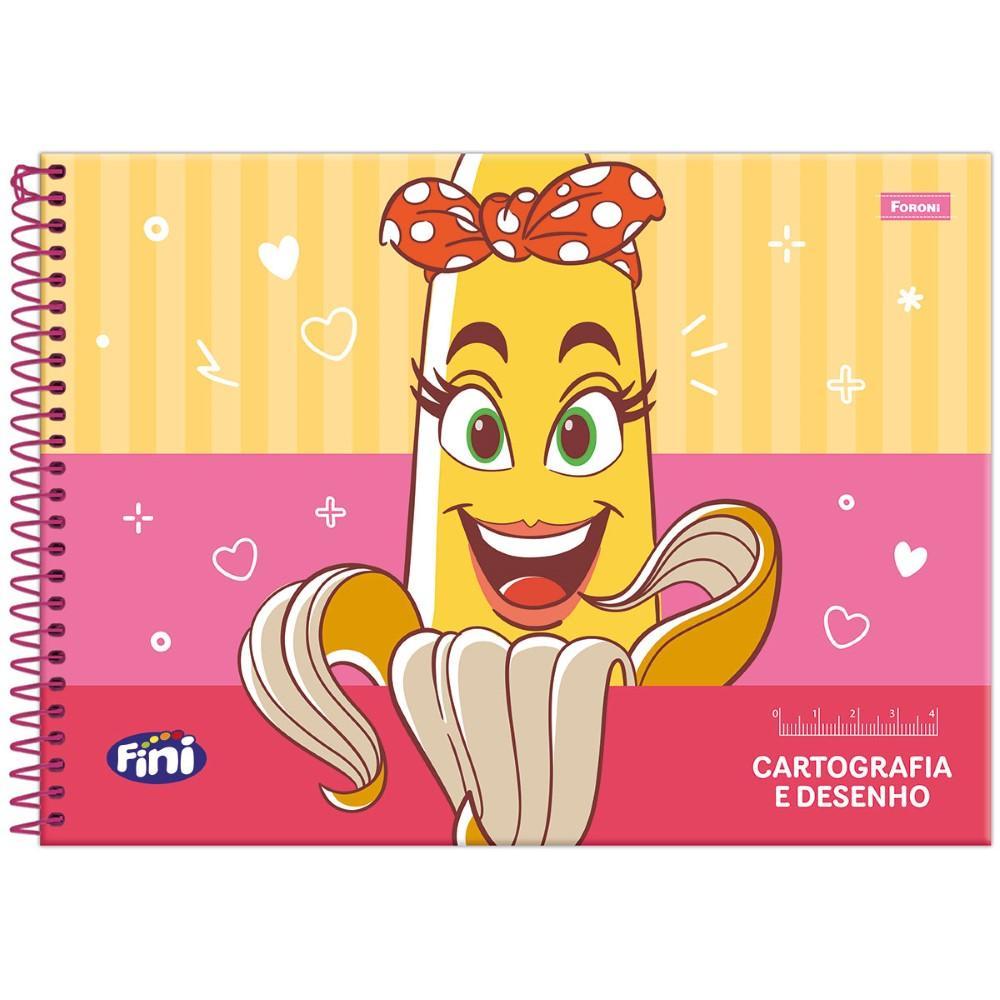 Caderno Cartografia e Desenho Milimetrado Grande 20x27,5cm Espiral 80