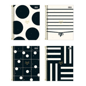Caderno colegial capa dura 10×1 160 folhas West Village Tilibra