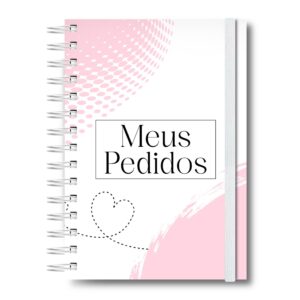Caderno Controle de Pedidos Caderneta Anotações Pedidos Empresa Capa