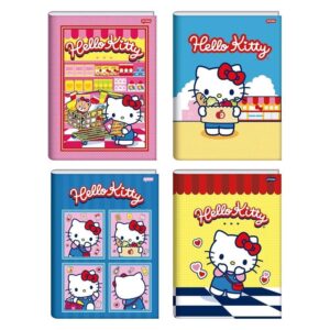 Caderno Costurado Jandaia Universitário Capa Dura Hello Kitty 80