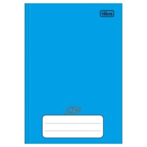 Caderno Costurado Tilibra 1 4 Capa Dura Mais+ Azul 48 Folhas