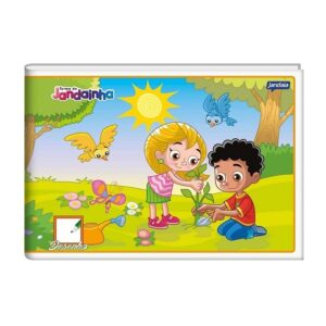 Caderno Desenho Brochura 1 4 40Folhas Flexível Jandainha Pacote com 20
