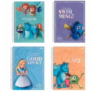 Caderno Dreamworks- Univ 1M CD B 80F 10316 Unitário E Sortido