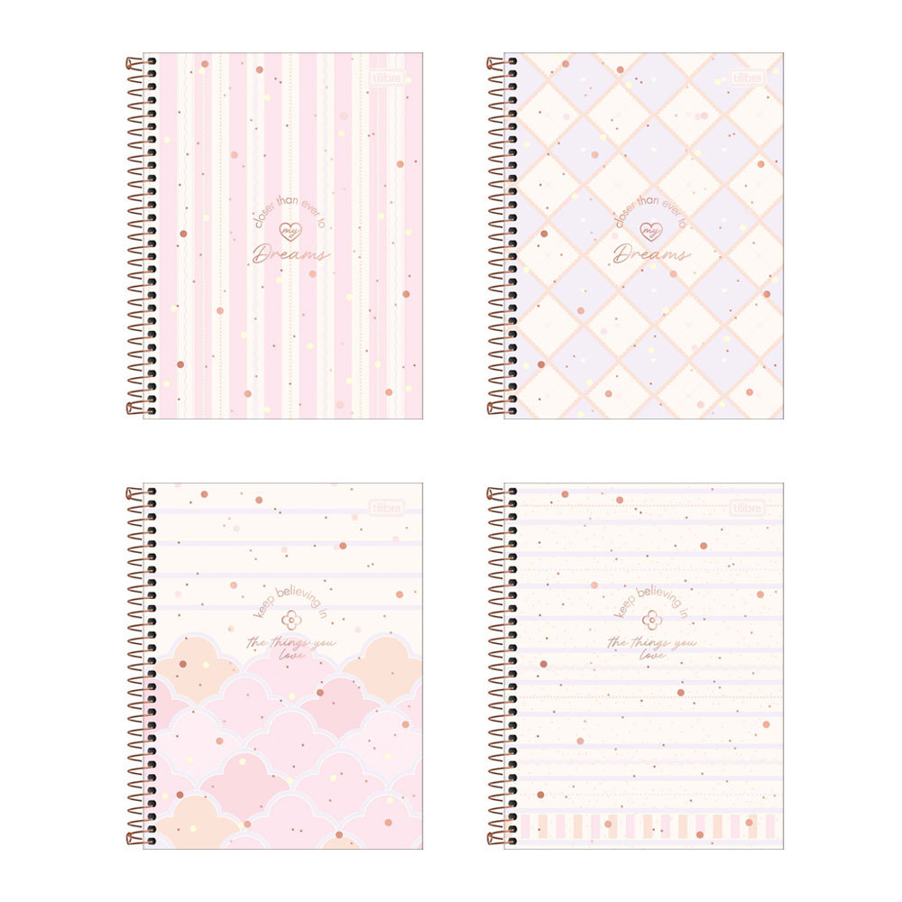 Caderno espiral capa dura colegial 1x1 80 folhas Soho Tilibra