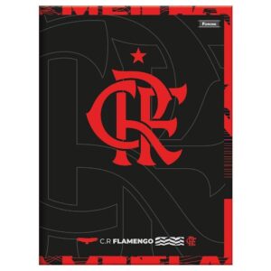 Caderno Foroni Costurado Universitário Capa Dura Flamengo 80 Folhas