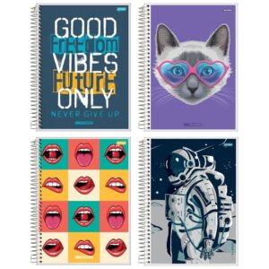 Caderno Jandaia Espiral Universitário Capa Flexível 01 Matéria On
