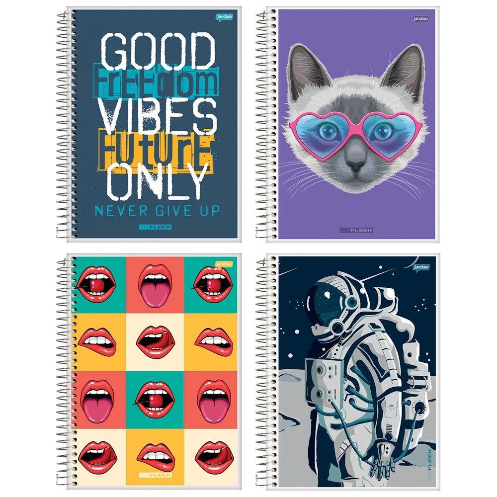 Caderno Jandaia Espiral Universitário Capa Flexível 01 Matéria On