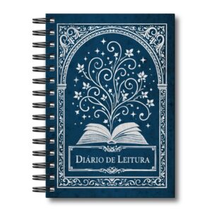 Caderno Planner Leitura Diário Minhas Leituras Retrô Organizador