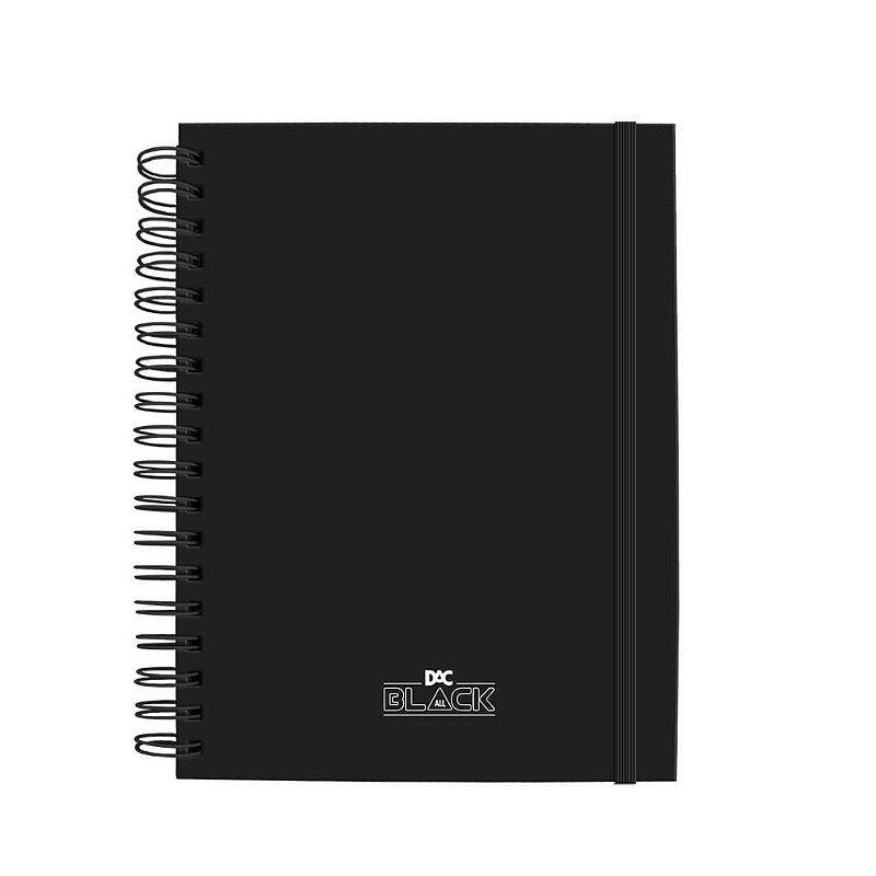 Caderno Smart Universitário 10 Matérias All Black Dac