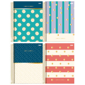 Caderno Universitário Capa Dura 1 Matéria 80 Folhas Dots Spot Jandaia