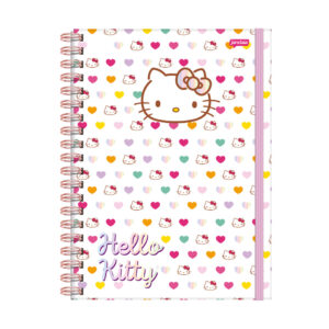 Caderno Universitário Neo Hello Kitty 80 Folhas Com Inteligencia