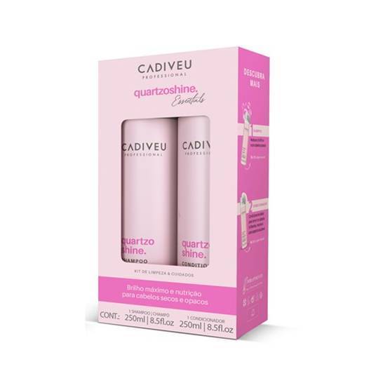 Cadiveu Essentials Quartzo Shine Kit Home Care Shampoo e