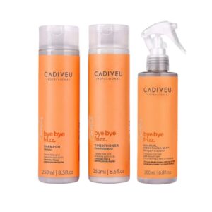 Cadiveu Kit Bye Bye Frizz Shampoo Condicionador e Fluído 200ml — Cabelos
